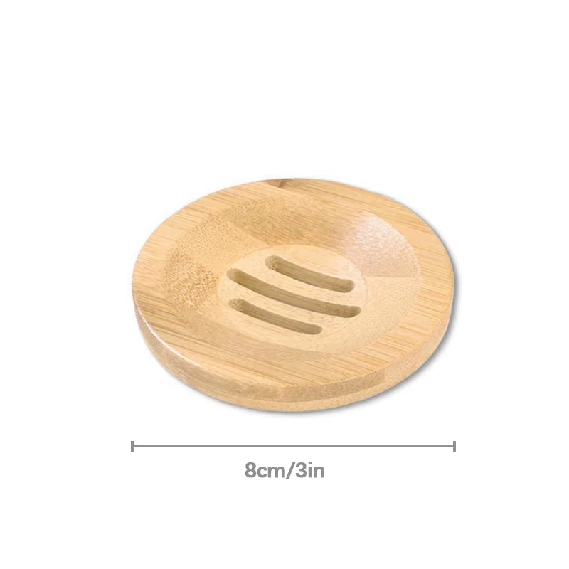 Soap Box Natural Bamboo Dishes Bath Soap Holder Bamboo Case Tray Wooden Prevent Mildew Drain Box Bathroom Washroom Tools