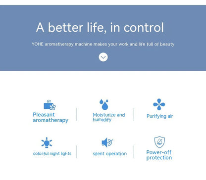 Creative USB Aromatherapy Humidifier Colorful Fragrance Lamp Ultrasonic Aroma Diffuser