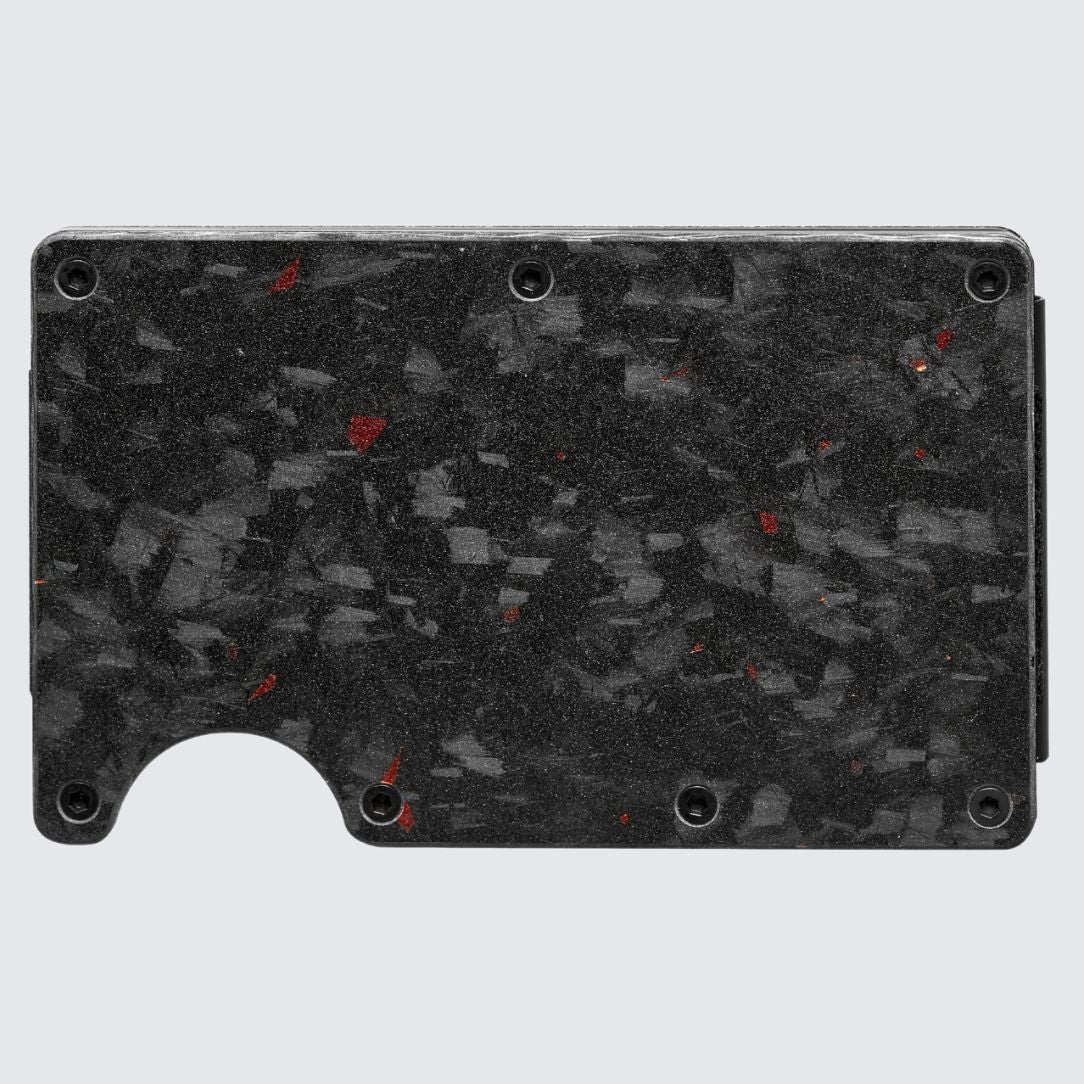 LORNE Forged Carbon Wallet I Matte Red-2