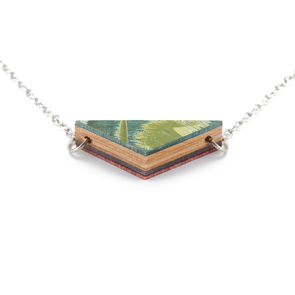 Prisma Recycled Skateboard Necklace-1