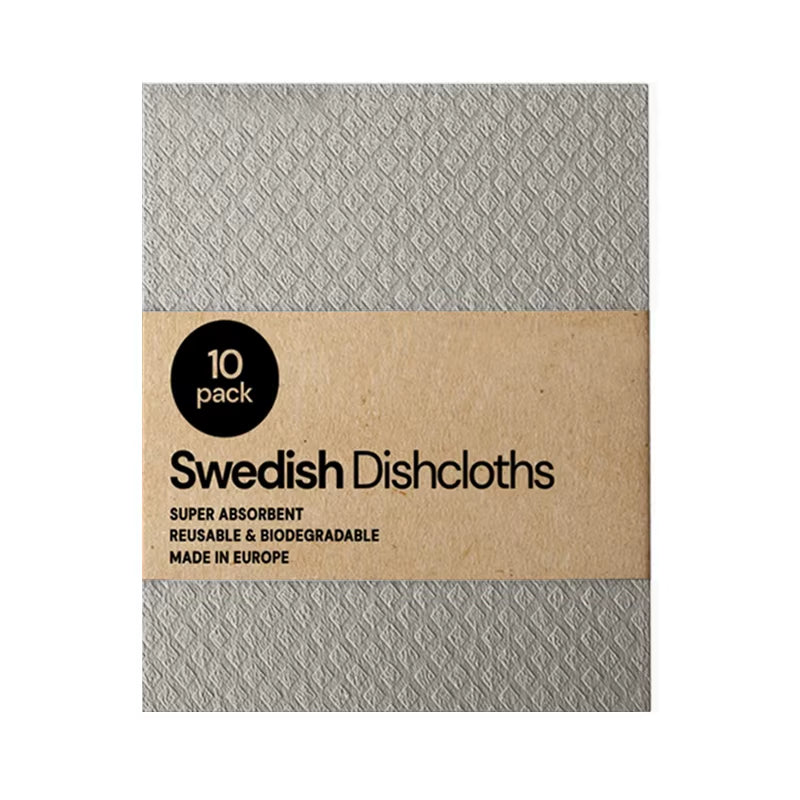 10PCS Reusable Swedish Eco-Friendly Dishcloths Kitchen Cleaning Towels Cloths Kitchen Towels Household Cleaning Products